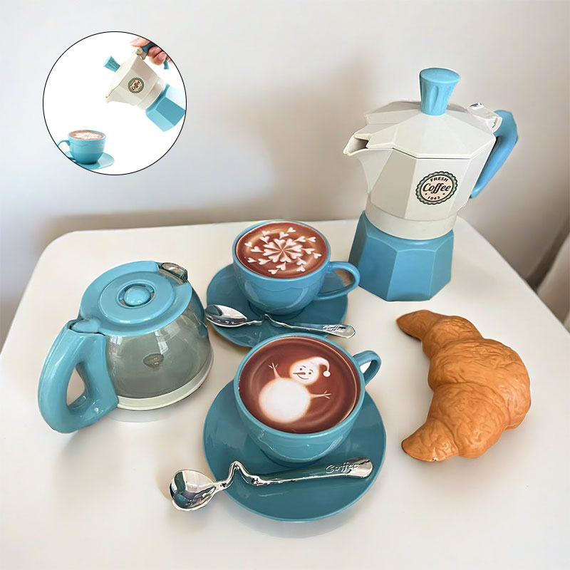 Kids Outdoor Dining Set - 4/11 قطعة مجموعة القهوة محاكاة اللعب