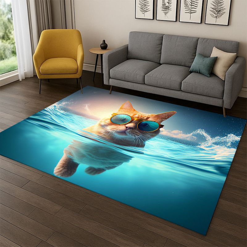 Kids Outdoor Flooring - سجادة كرتونية لطيفة على شكل قطة