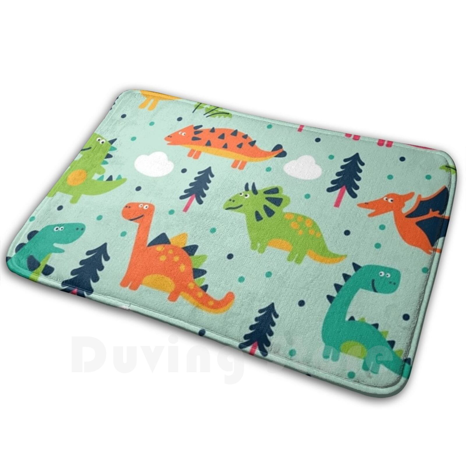 Kids Outdoor Floor Cushions - دينو نمط 2 لينة سجادة ضد