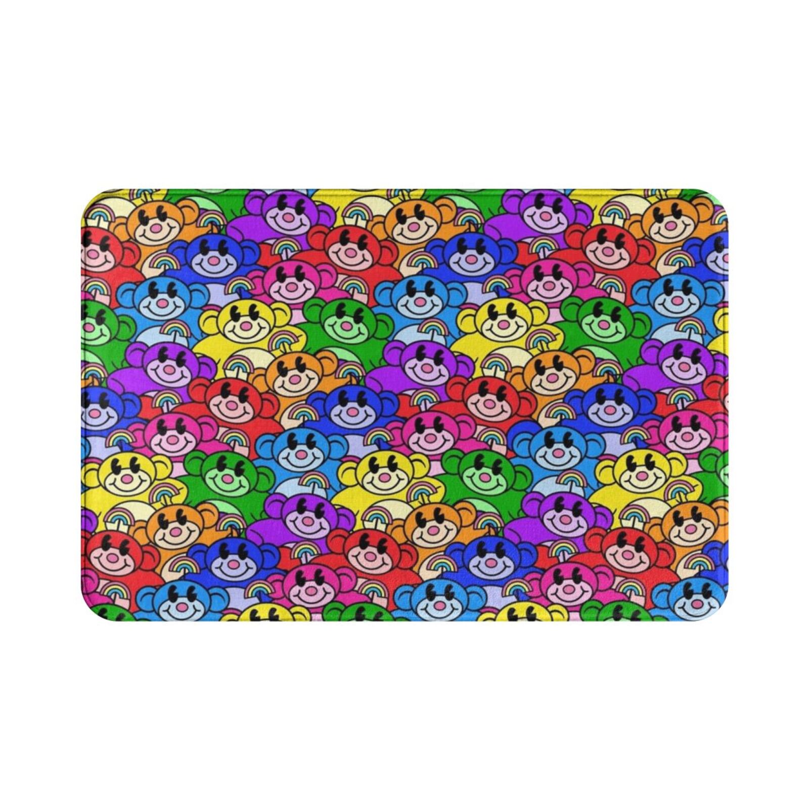 Kids Outdoor Floor Cushions - قوس قزح القرود السجاد حصيرة البساط