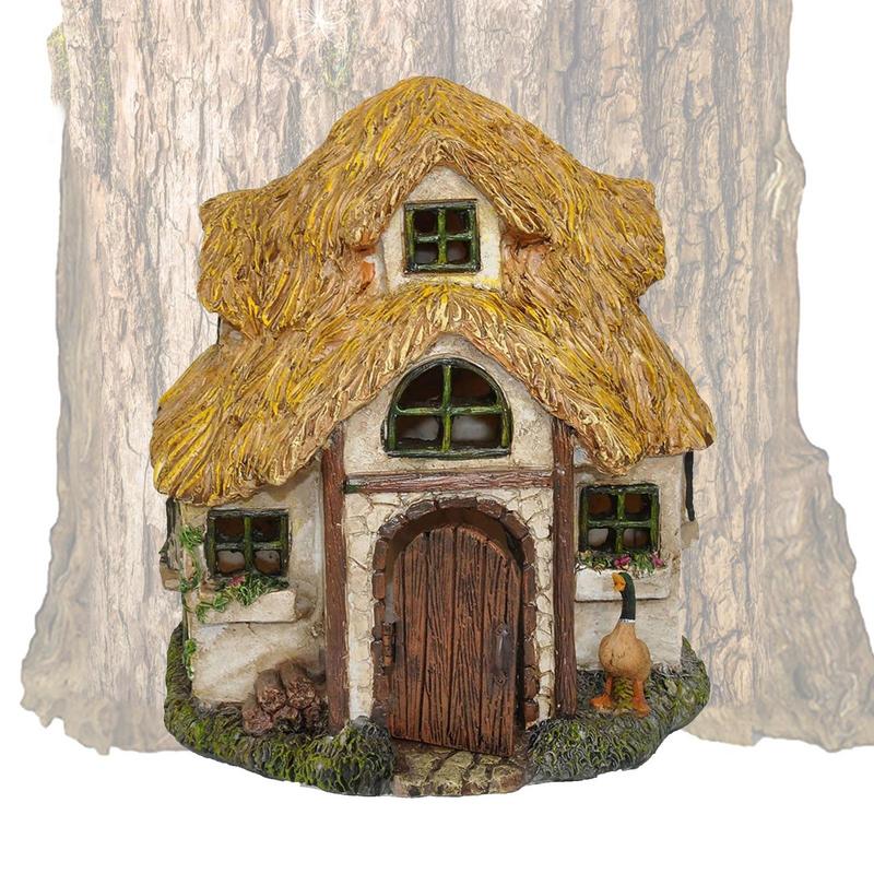 Kids Outdoor Fairy Garden - الجنية حديقة منزل خشبي شجرة الوجه