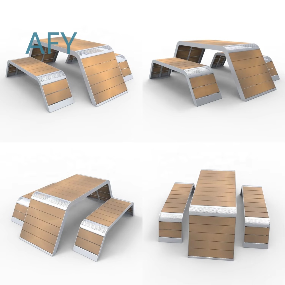 Kids Outdoor Dining Set - طاولة نزهة خارجية معدنية مع مقاعد