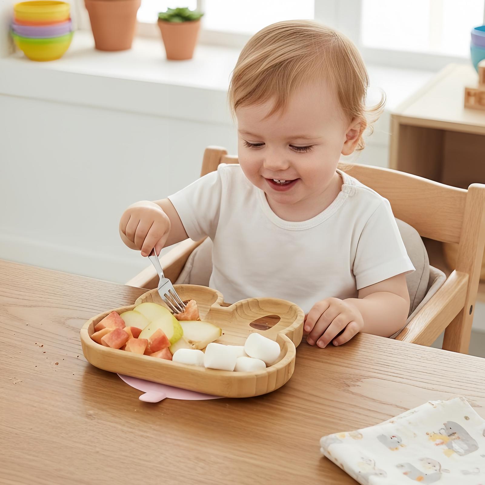 Kids Outdoor Dining Set - طقم أواني طعام للأطفال، طبق مقسم