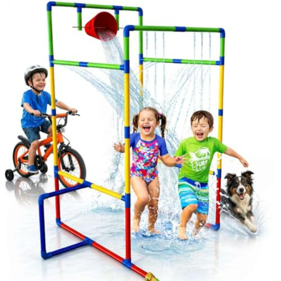 Kids Outdoor Water Park - نفق رشاشات مياه خارجي للحديقة الخلفية