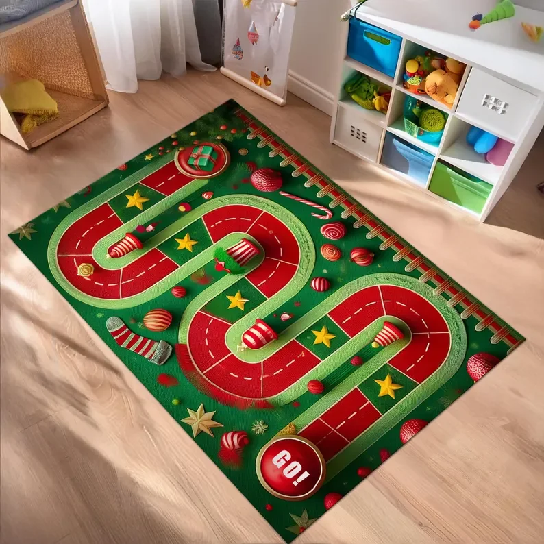 Kids Outdoor Xmas Gifts - سجادة هدية عيد الميلاد للأطفال، سجادة