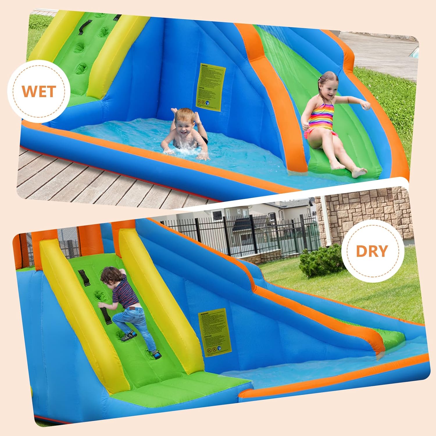 حديقة مائية قابلة للنفخ عملاقة - مراجعة Kids Outdoor Water Park وسعره