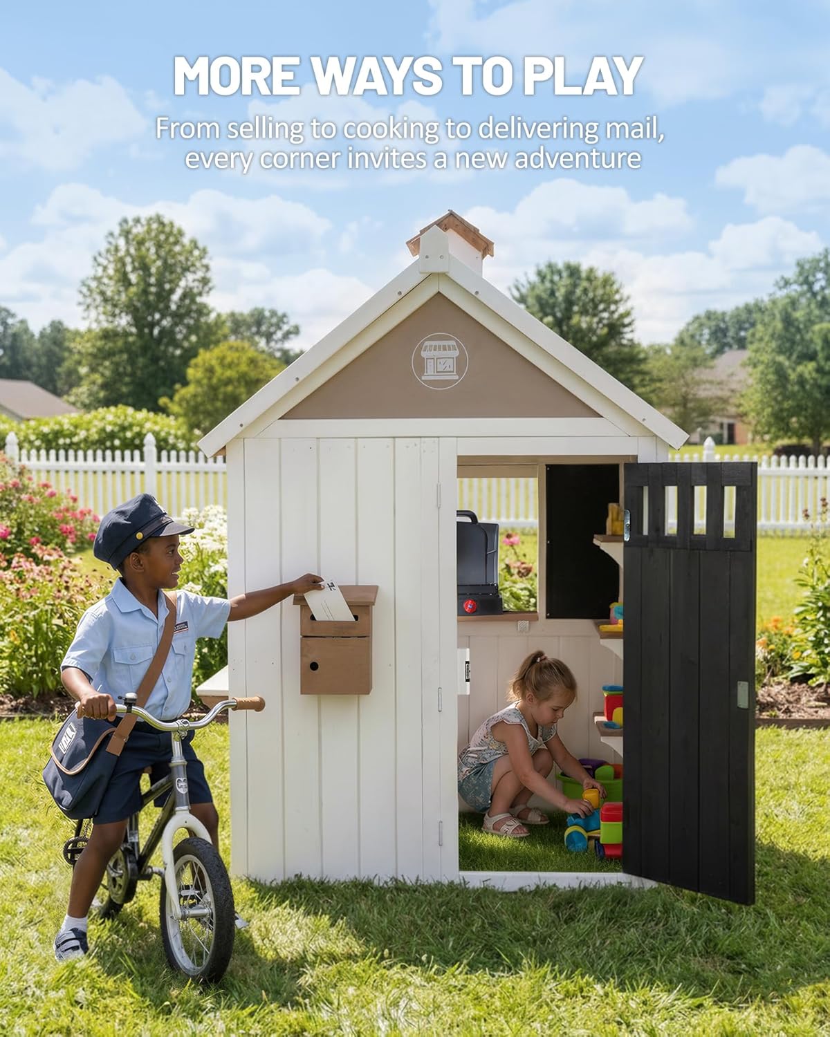 بيت لعب خشبي للأطفال 2 في 1 من - مراجعة Kids Outdoor Chalkboard وسعره