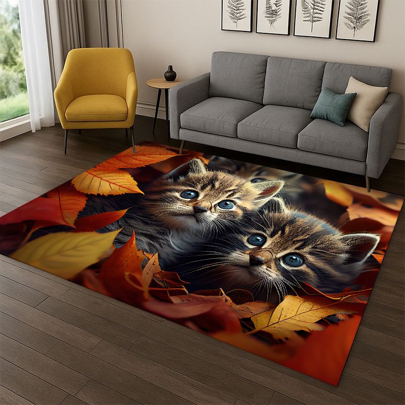سجادة كرتونية لطيفة على شكل قط - مراجعة Kids Outdoor Flooring وسعره