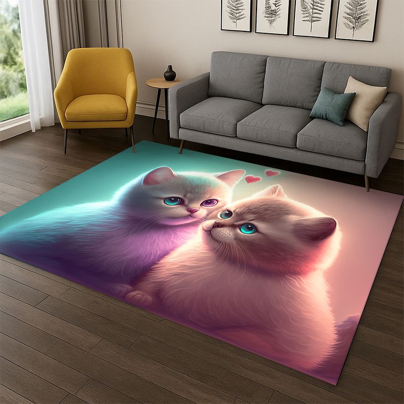 سجادة كرتونية لطيفة على شكل قط - مراجعة Kids Outdoor Flooring وسعره