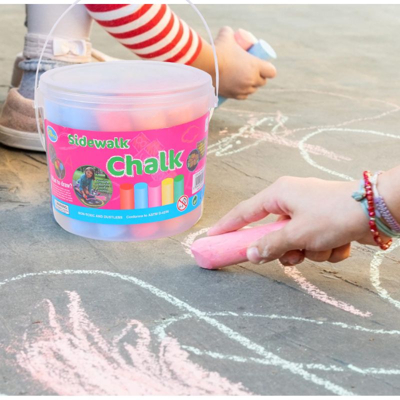 طباشير بألوان الرصيف الجامبو ق - مراجعة Kids Outdoor Chalkboard وسعره