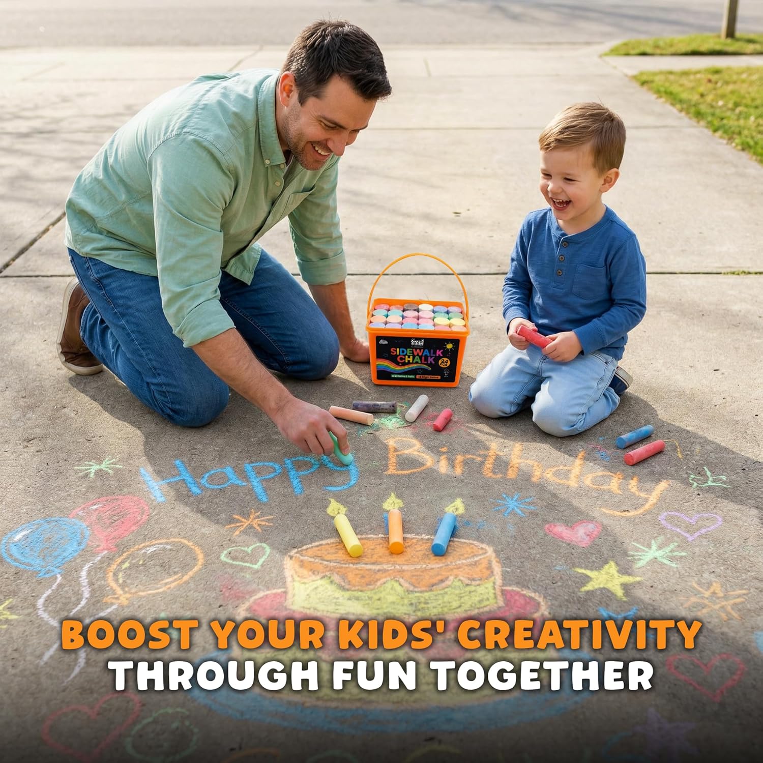 24 قطعة طباشير للأطفال - 13 لو - مراجعة Kids Outdoor Chalkboard وسعره