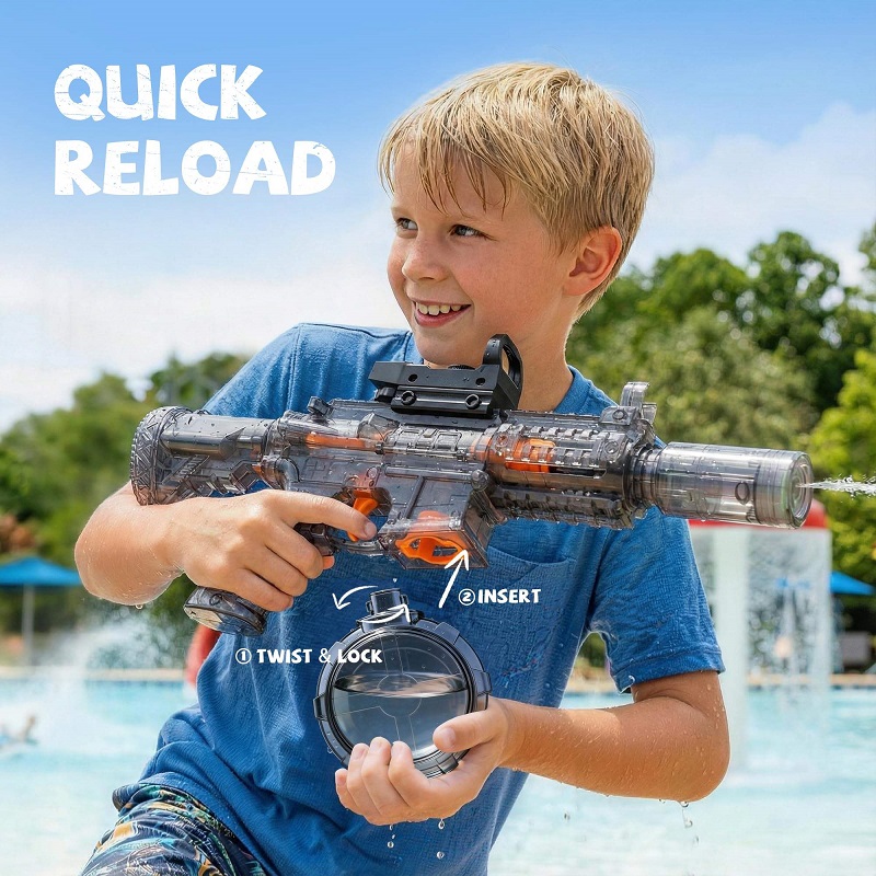 مسدس ماء كهربائي للأطفال M416  - مراجعة Kids Outdoor Music وسعره