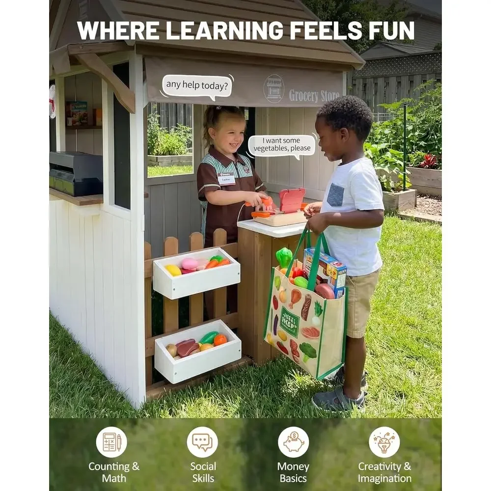 بيت لعب خشبي للأطفال 2 في 1 لل - مراجعة Kids Outdoor Chalkboard وسعره