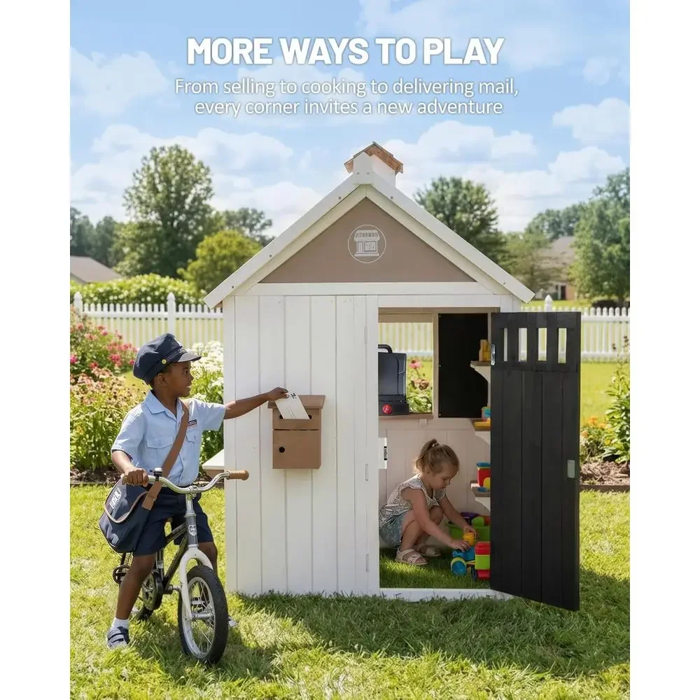 بيت لعب خشبي للأطفال 2 في 1 لل - مراجعة Kids Outdoor Chalkboard وسعره