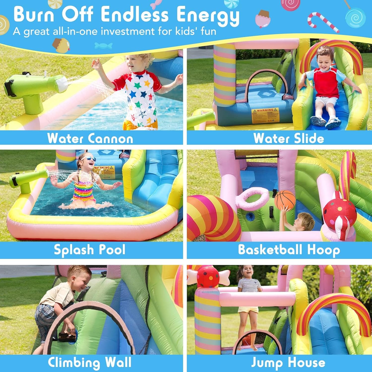 زحليقة مائية قابلة للنفخ للأطف - مراجعة Kids Outdoor Water Park وسعره