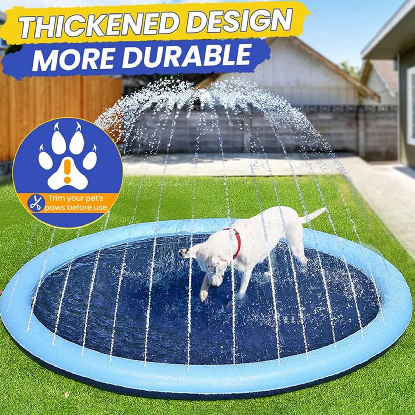 بساط رشاش مياه قابل للنفخ للأط - مراجعة Kids Outdoor Mat وسعره