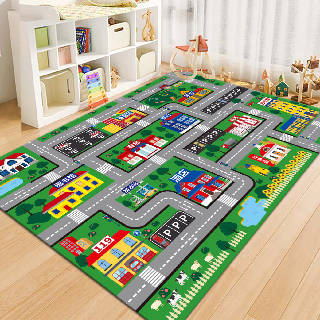 سجادة لعب للأطفال بتصميم خريطة - مراجعة Kids Outdoor Flooring وسعره