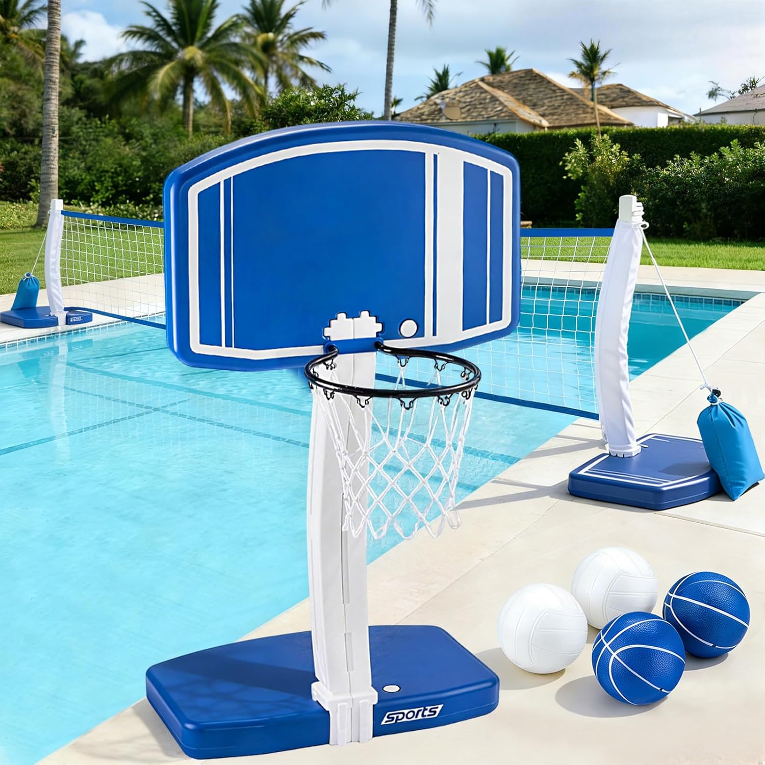 حلقة كرة سلة وشبكة كرة طائرة 2 - مراجعة Kids Outdoor Basketball Hoop وسعره