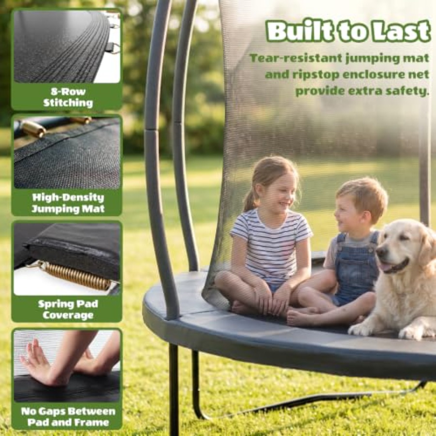 ترامبولين خارجي للأطفال: 14 قد - مراجعة Kids Outdoor Ladder وسعره