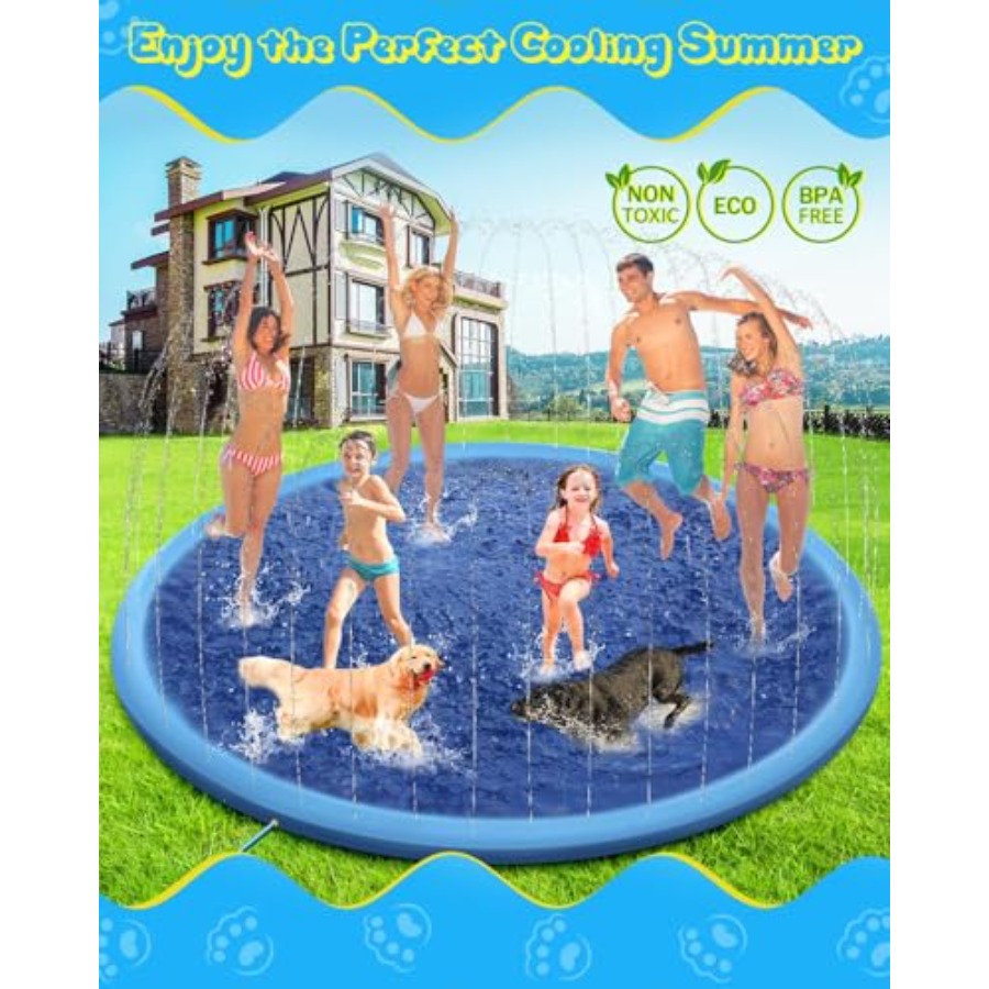 سجادة رش ماء خارجية للأطفال وا - مراجعة Kids Outdoor Mat وسعره