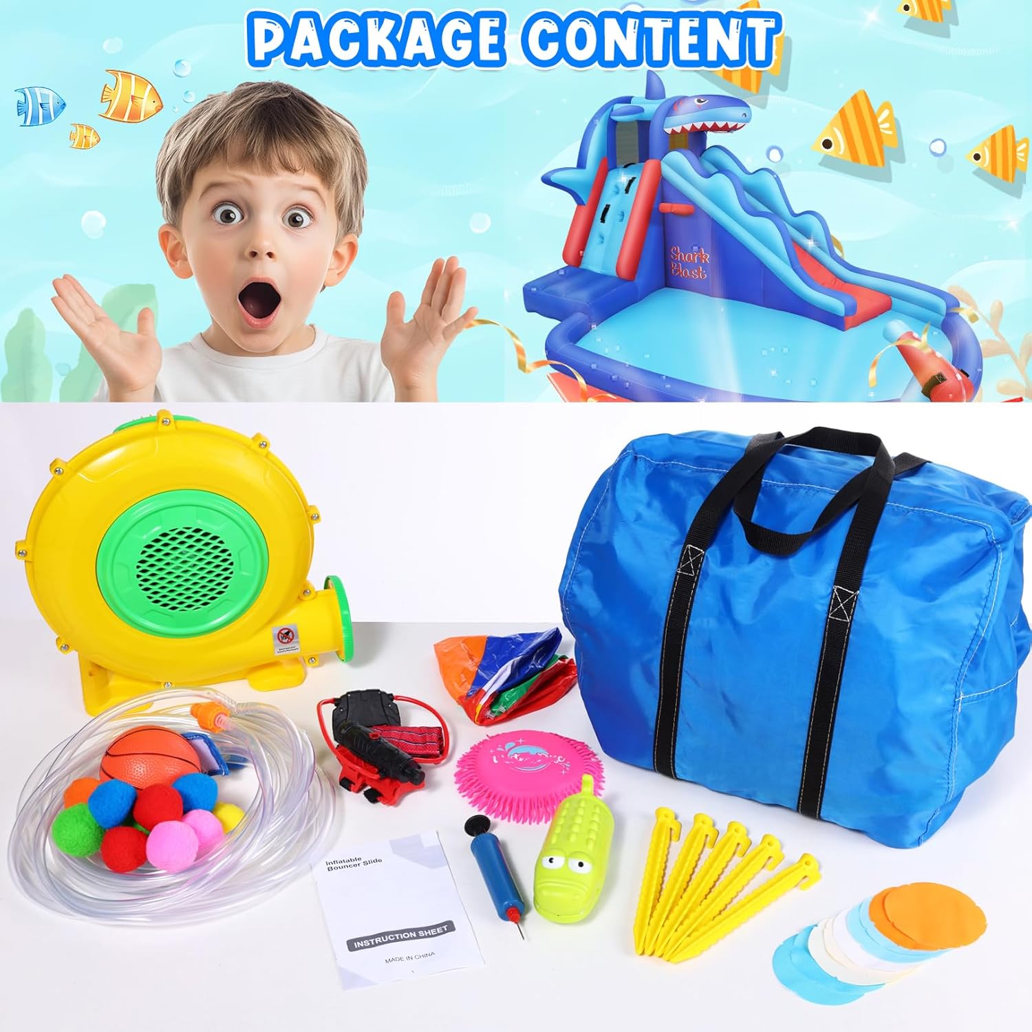 حديقة مائية قابلة للنفخ بتصميم - مراجعة Kids Outdoor Water Park وسعره