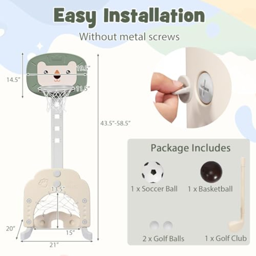 حامل كرة سلة للأطفال للاستخدام - مراجعة Kids Outdoor Basketball Hoop وسعره