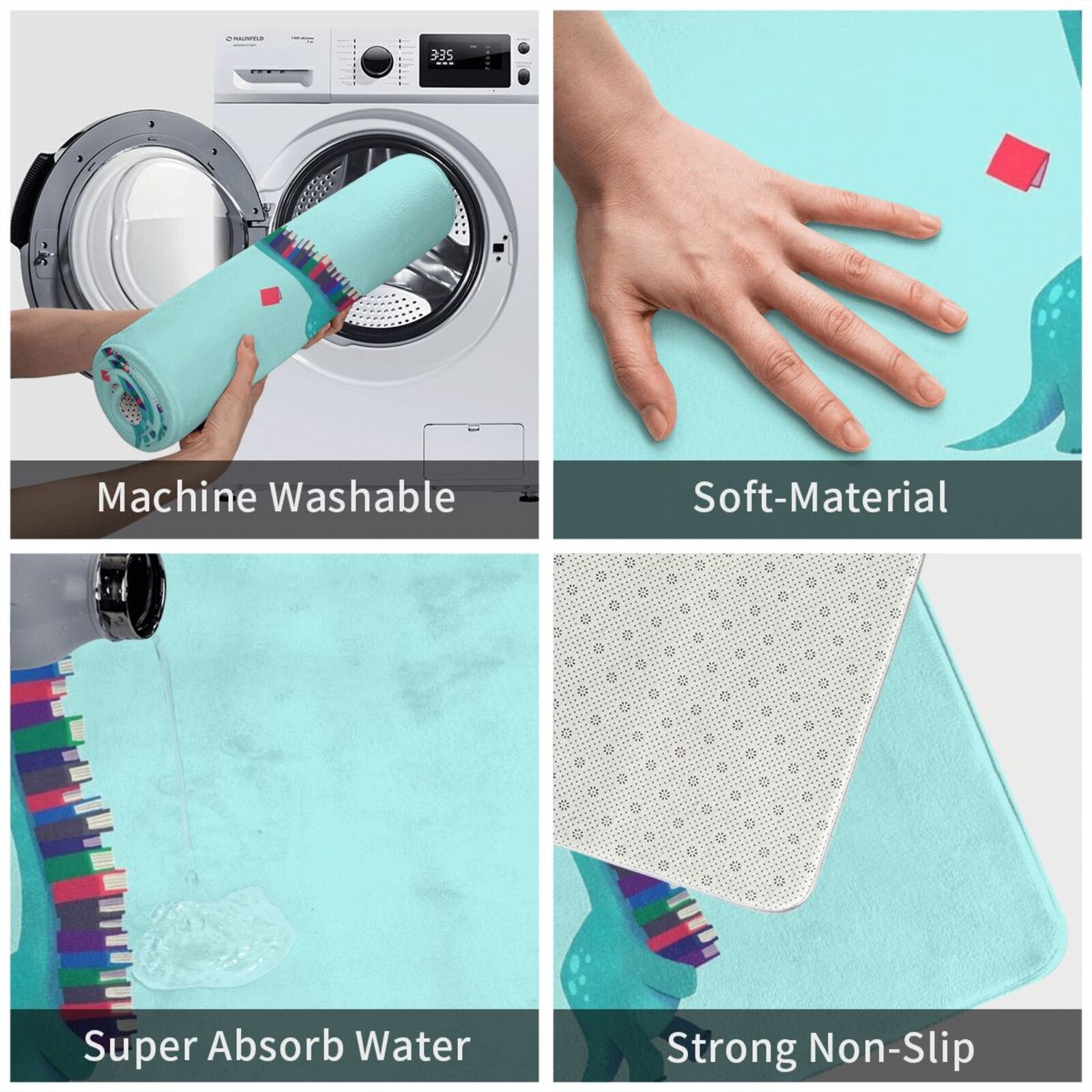ديناصور كتاب السجاد حصيرة البس - مراجعة Kids Outdoor Floor Cushions وسعره
