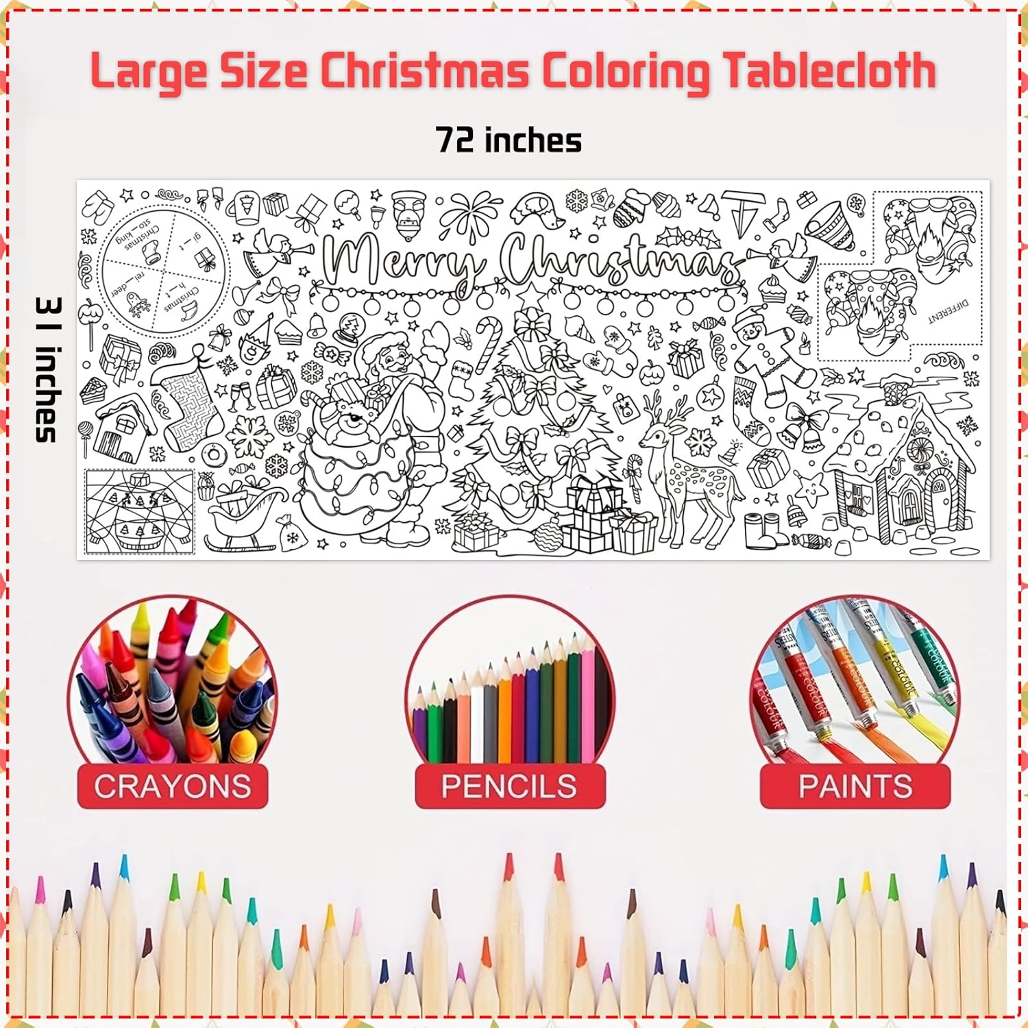 عيد الميلاد العملاق التلوين مل - مراجعة Kids Outdoor Xmas Gifts وسعره