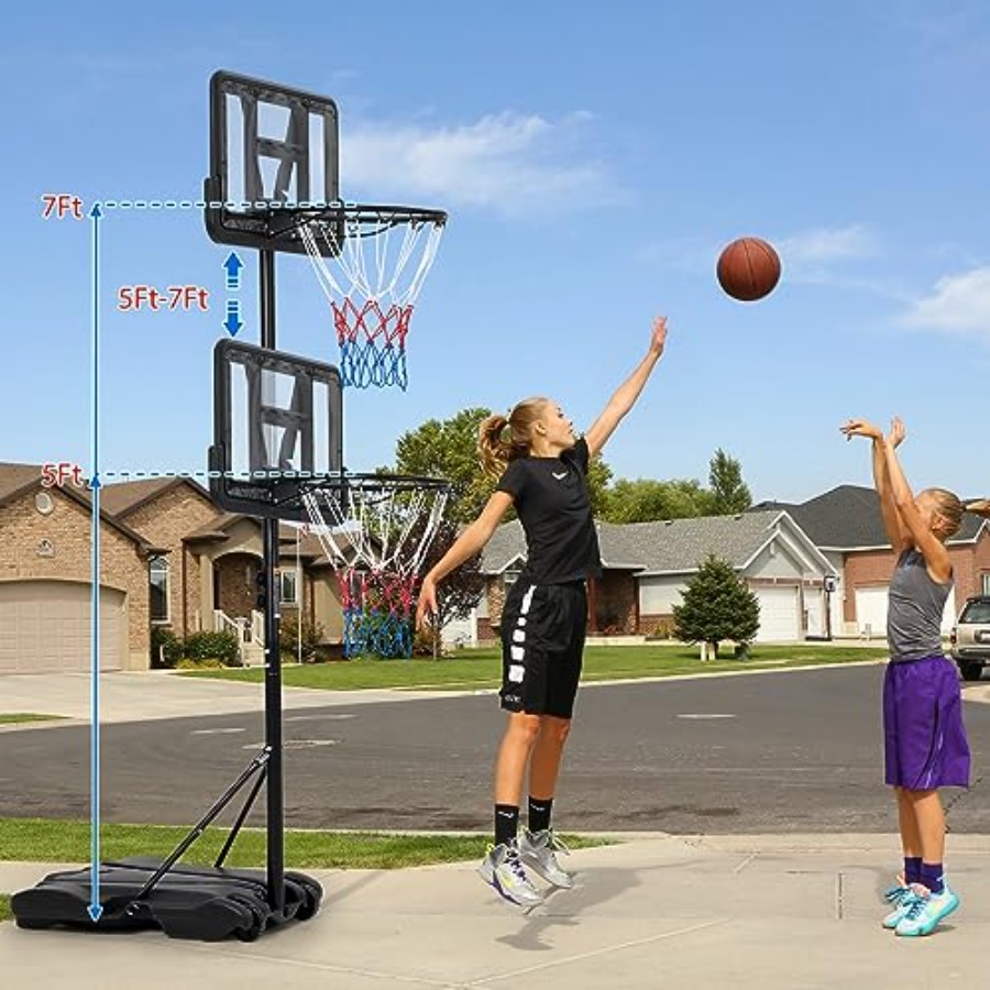 حلبة كرة سلة للأطفال للاستخدام - مراجعة Kids Outdoor Basketball Hoop وسعره