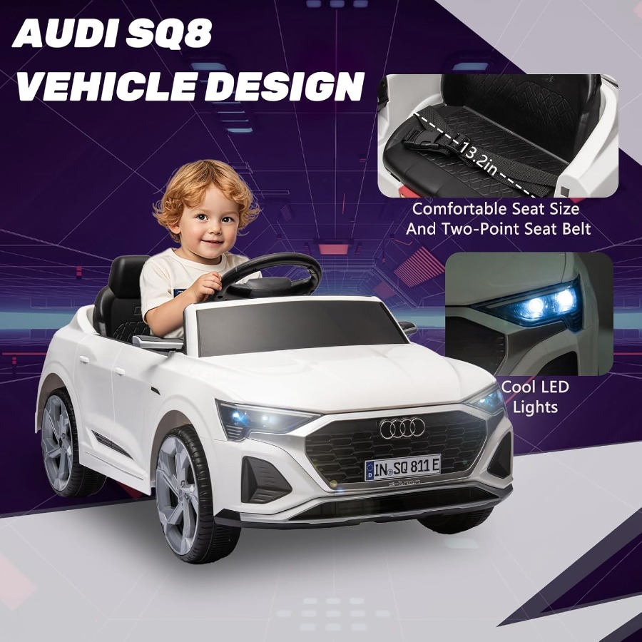 ركوب أودي SQ8 المرخصة 12 فولت  - مراجعة Ride On Toy Car وسعره