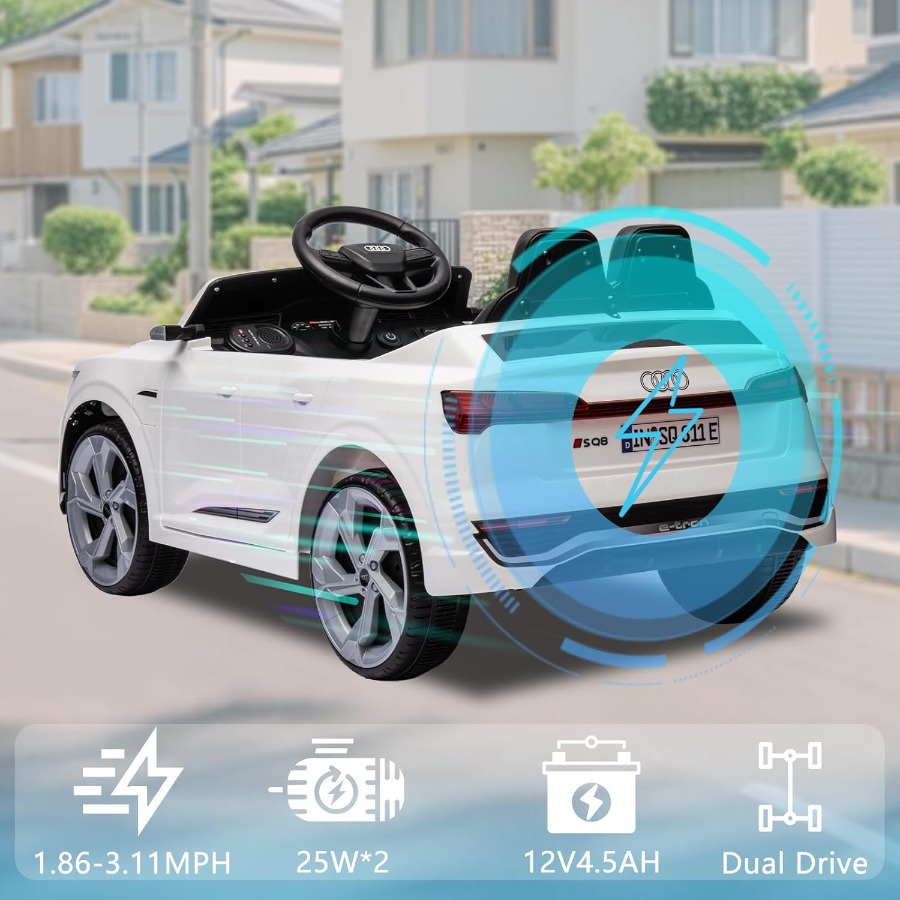 ركوب أودي SQ8 المرخصة 12 فولت  - مراجعة Ride On Toy Car وسعره