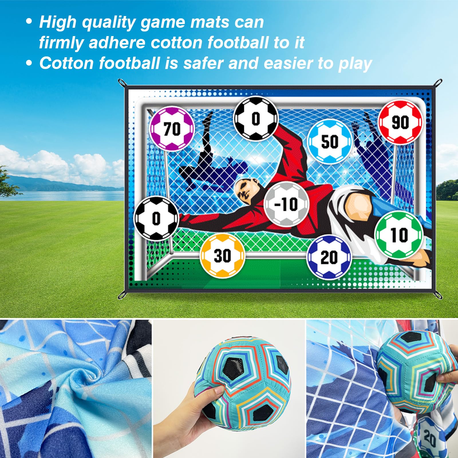 150 سنتيمتر لعبة كرة القدم حصي - مراجعة Kids Outdoor Mat وسعره