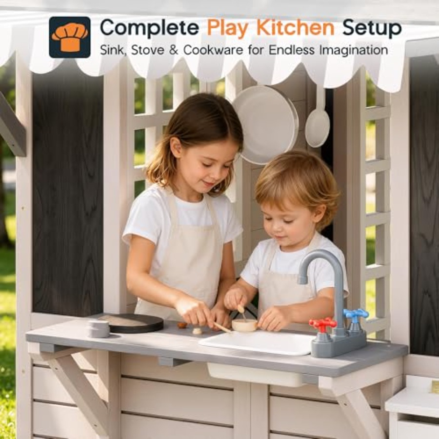 بيت ألعاب خشبي خارجي للأطفال م - مراجعة Kids Outdoor Chalkboard وسعره